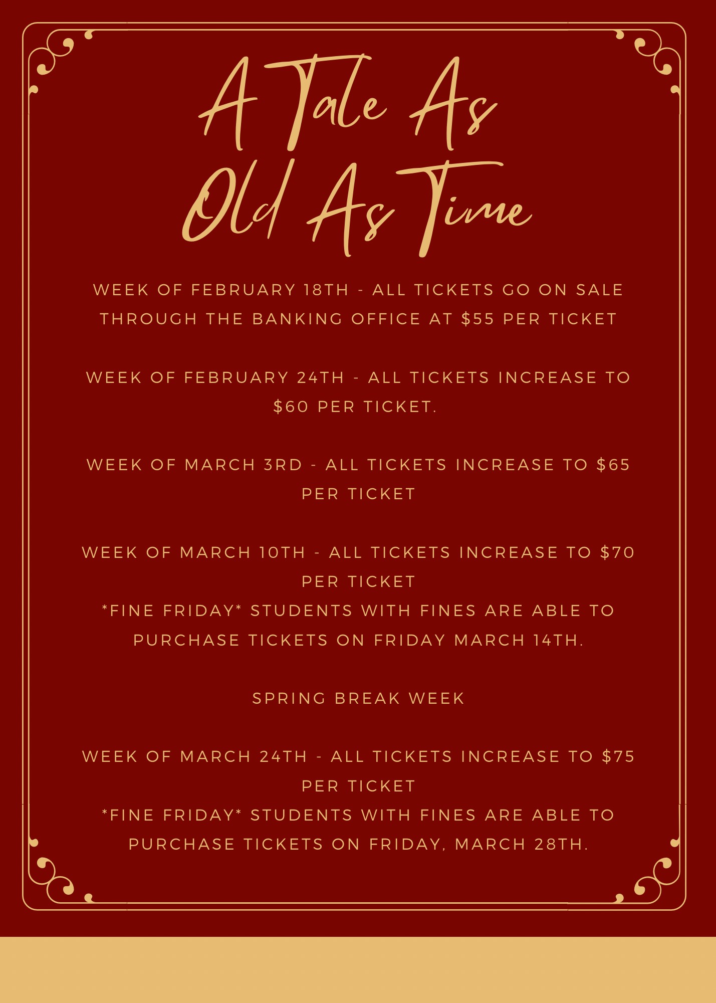 Prom Ticket Information