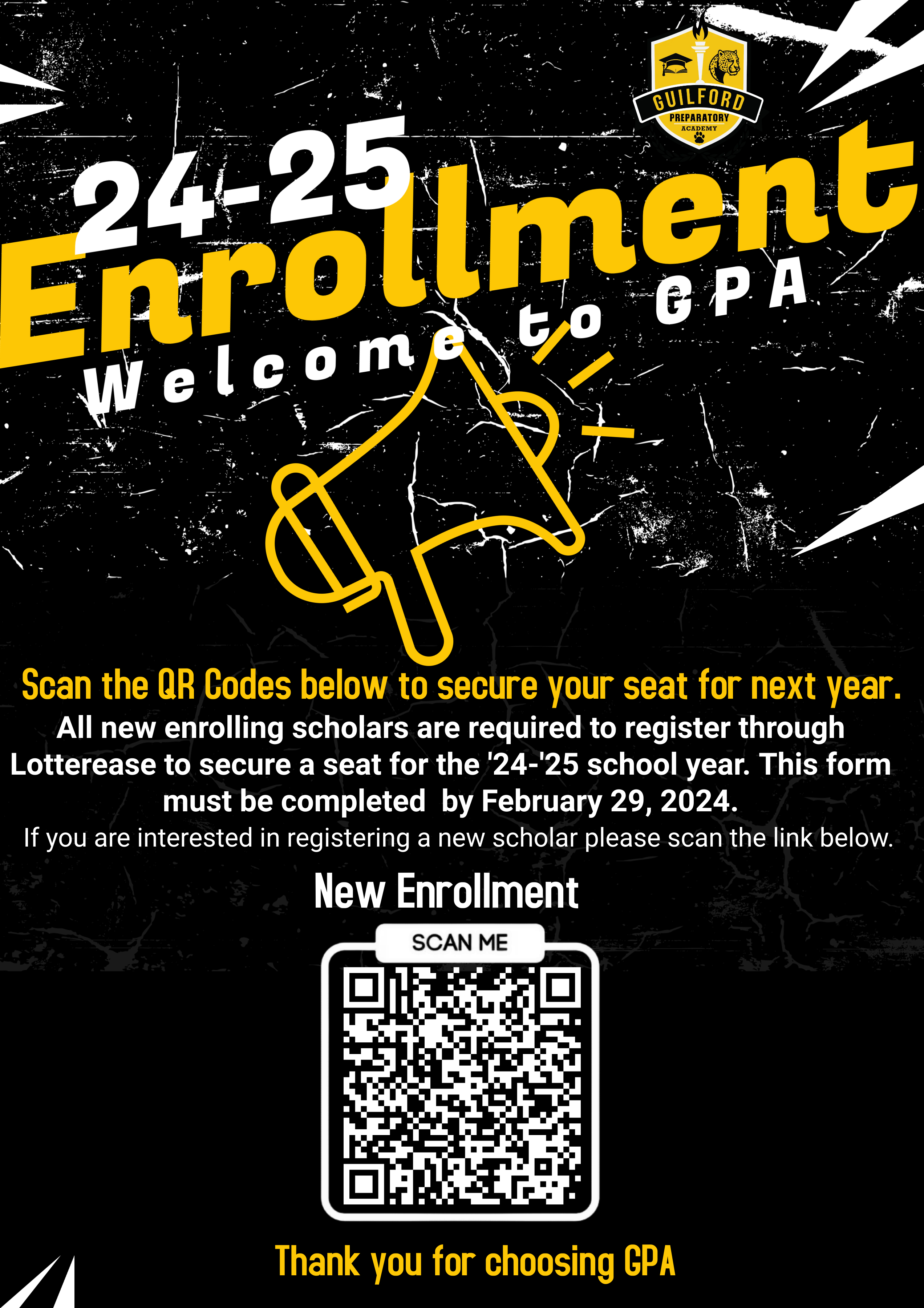 All new enrolling scholars are required to register through Lotterease to secure a seat for the 2425 school year This for
